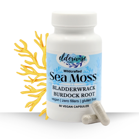 Sea Moss Capsules - Sea Moss with Burdock Root & Bladderwrack