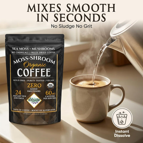 Coffee | Moss-Shroom | Freeze Dried Instant Black Coffee