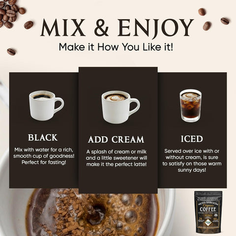 Coffee | Moss-Shroom | Freeze Dried Instant Black Coffee