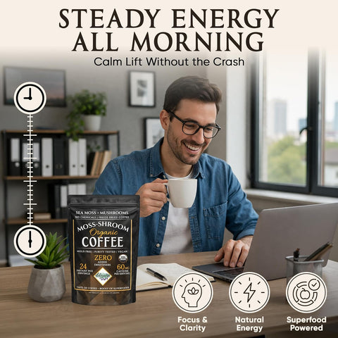 Coffee | Moss-Shroom | Freeze Dried Instant Black Coffee