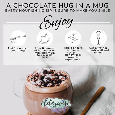 Hot Cacao | Hot Chocolate | Powered with Mushrooms | Freeze Dried Instant Beverage