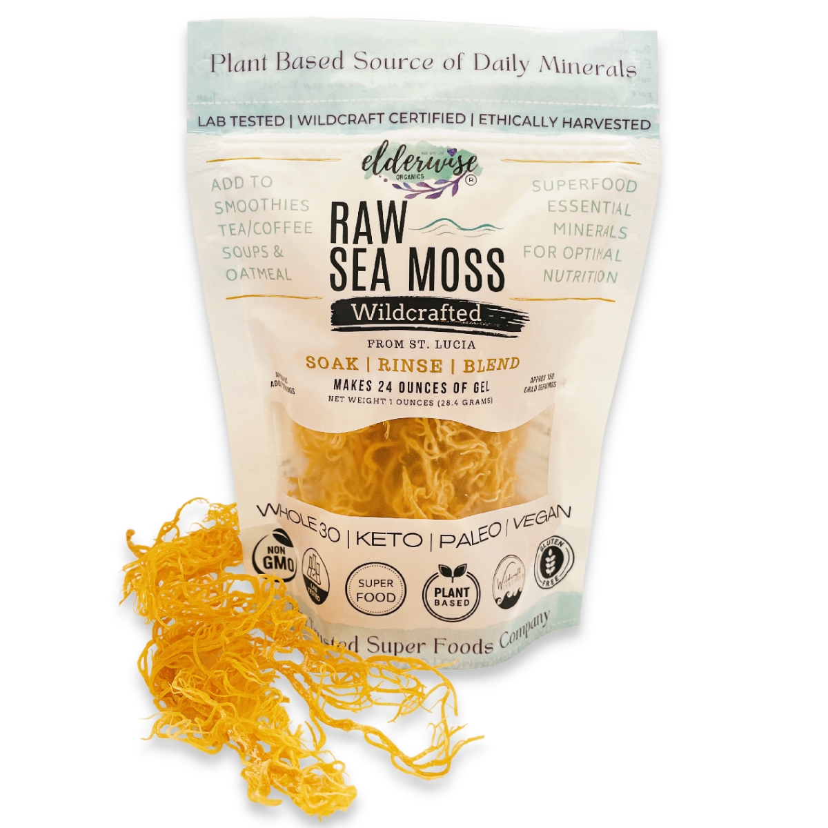 Golden Raw Sea Moss – Elderwise Organics