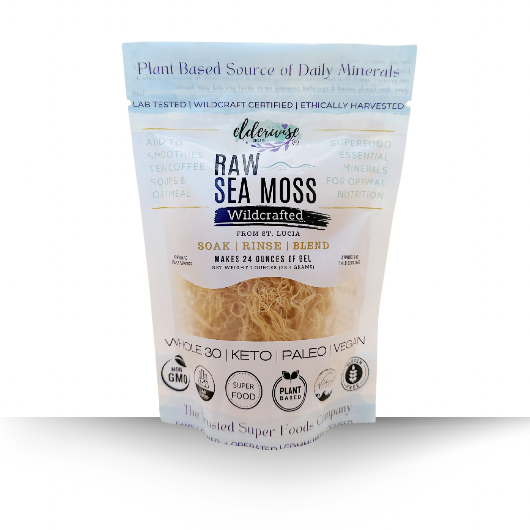 Wildcrafted Purple Sea Moss From Jamaica - Raw, Natural, 28g Package