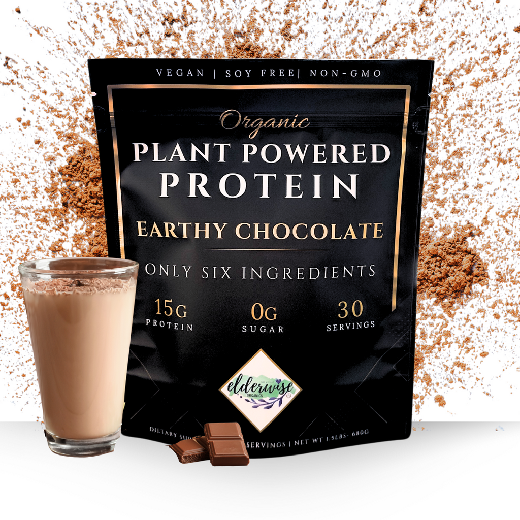 Protein Powder - Plant Based Earthy Chocolate - Six Clean Ingredients ...