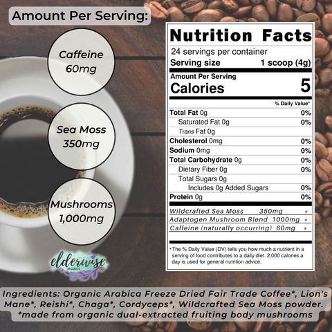 Coffee | Moss-Shroom | Freeze Dried Instant Black Coffee