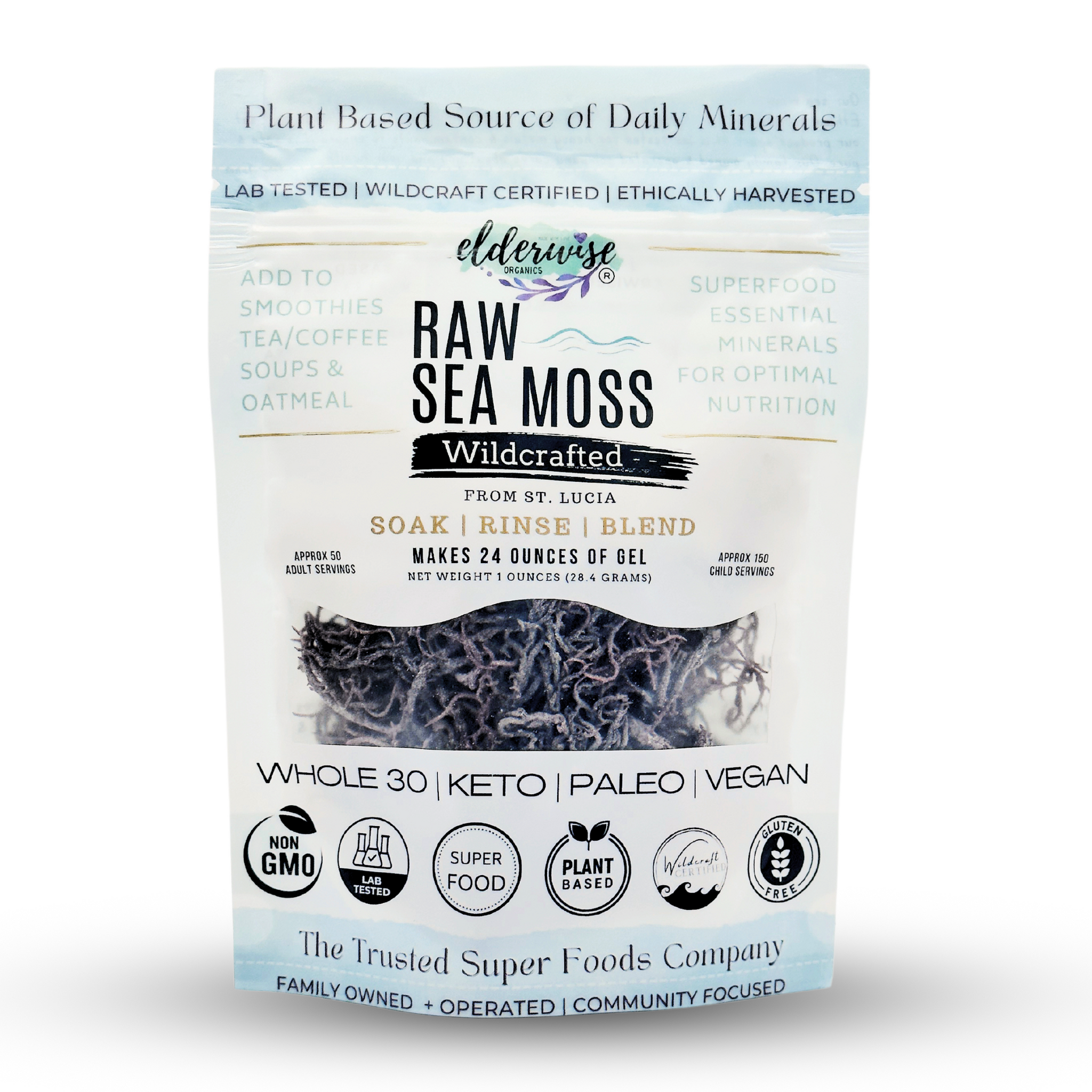 Purple Raw Sea Moss – Elderwise Organics
