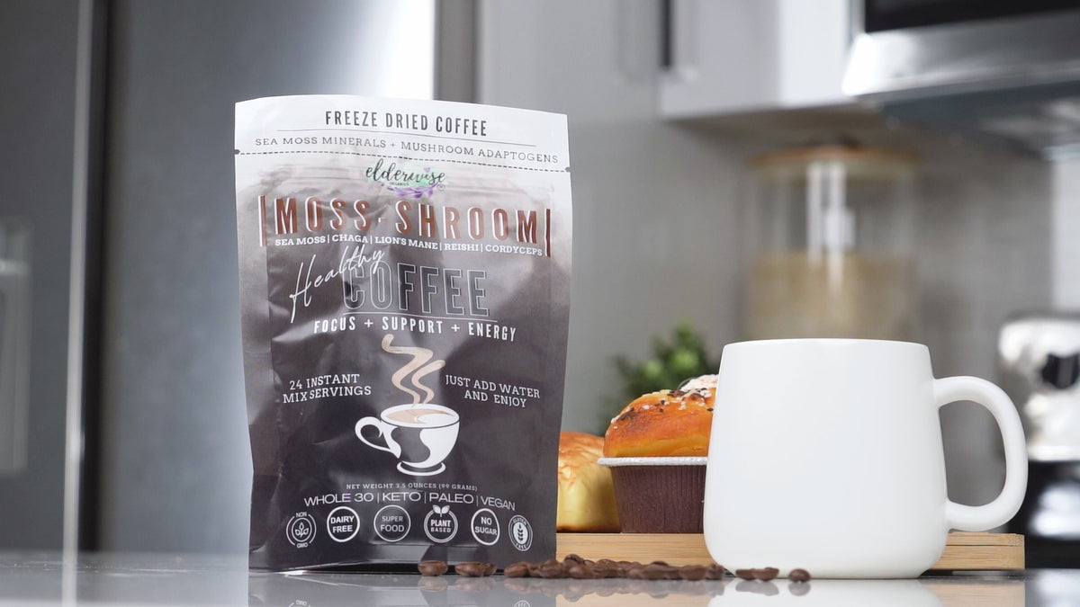 Coffee | Moss-Shroom | Freeze Dried Instant Black Coffee – Elderwise ...