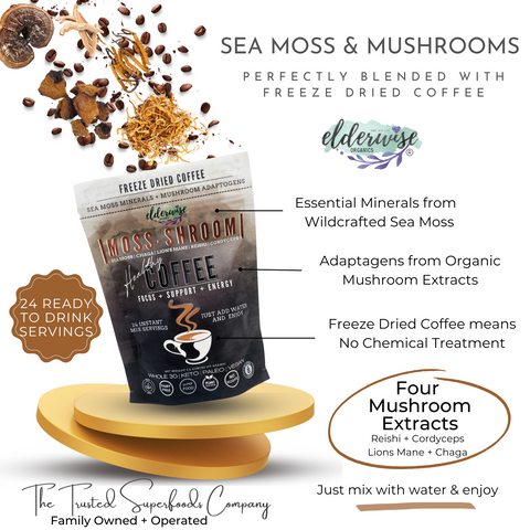 Coffee | Moss-Shroom | Freeze Dried Instant Black Coffee
